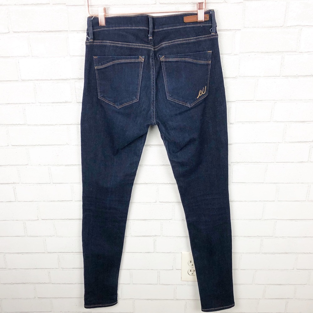 Express Legging Mid-rise Dark Denim Jeans Size 4R - Picture 2 of 5
